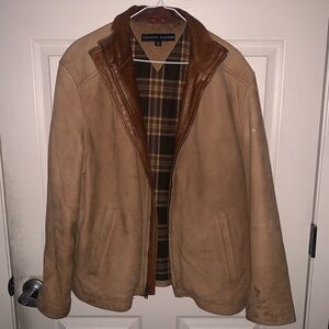 Tommy Hilfiger Tan Leather Jacket